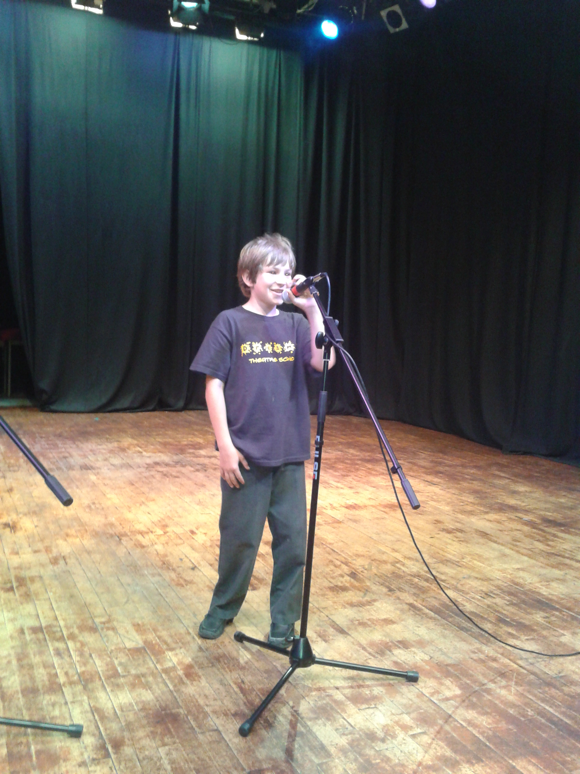 Dreams Theatre School student presenting a speech for LAMDA Public Speaking coaching